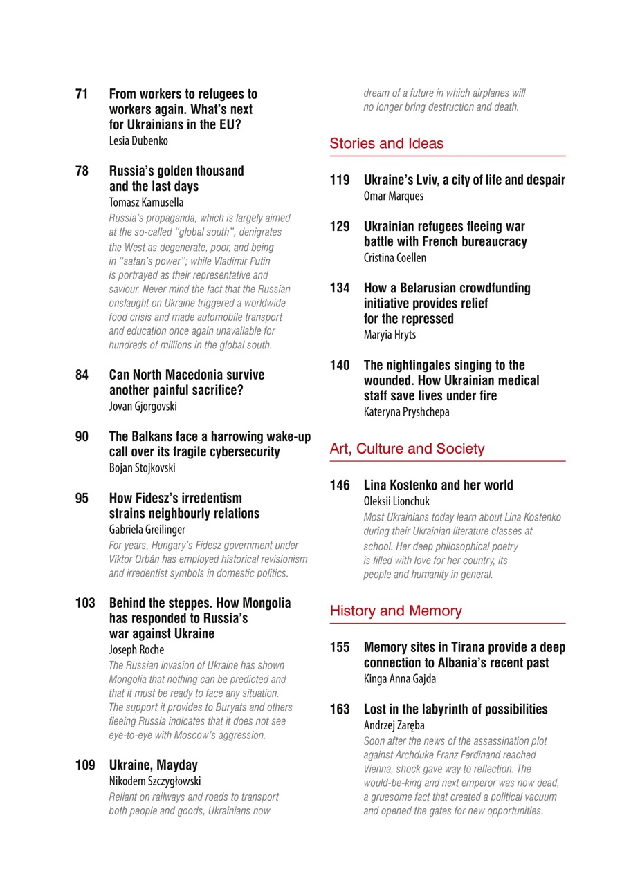 New Eastern Europe Preview Pages