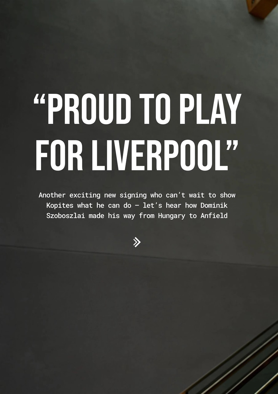 Liverpool FC Magazine Preview Pages