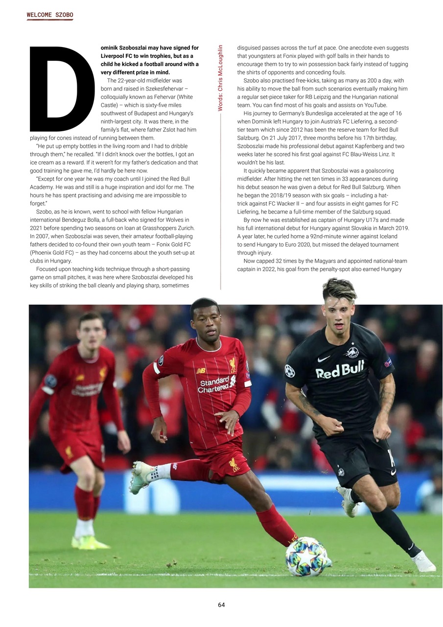 Liverpool FC Magazine Preview Pages