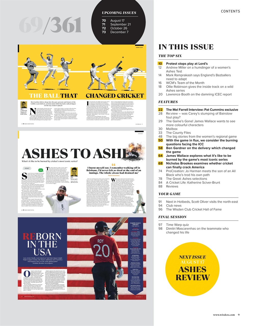 Wisden Cricket Monthly Preview Pages