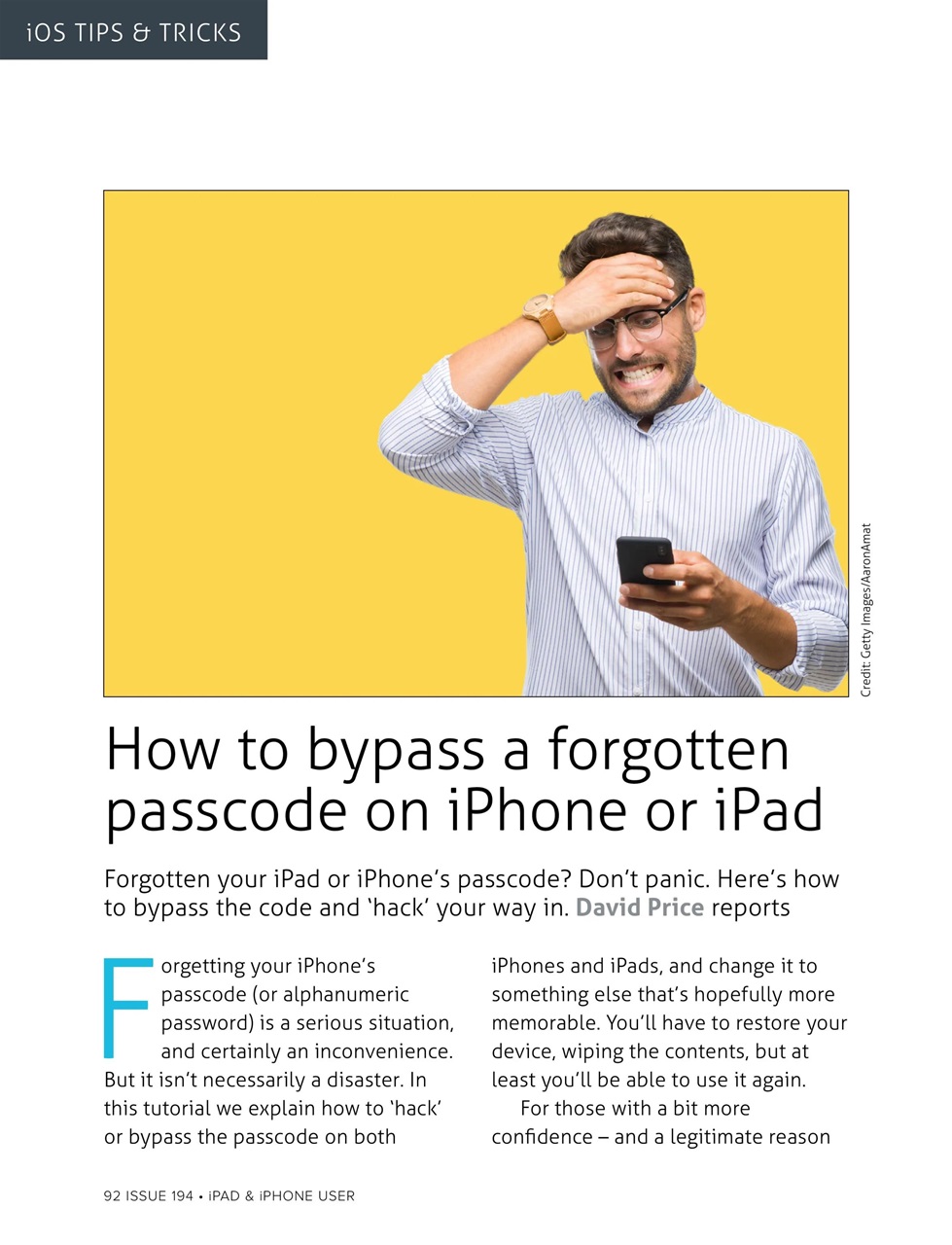 iPad and iPhone User Preview Pages