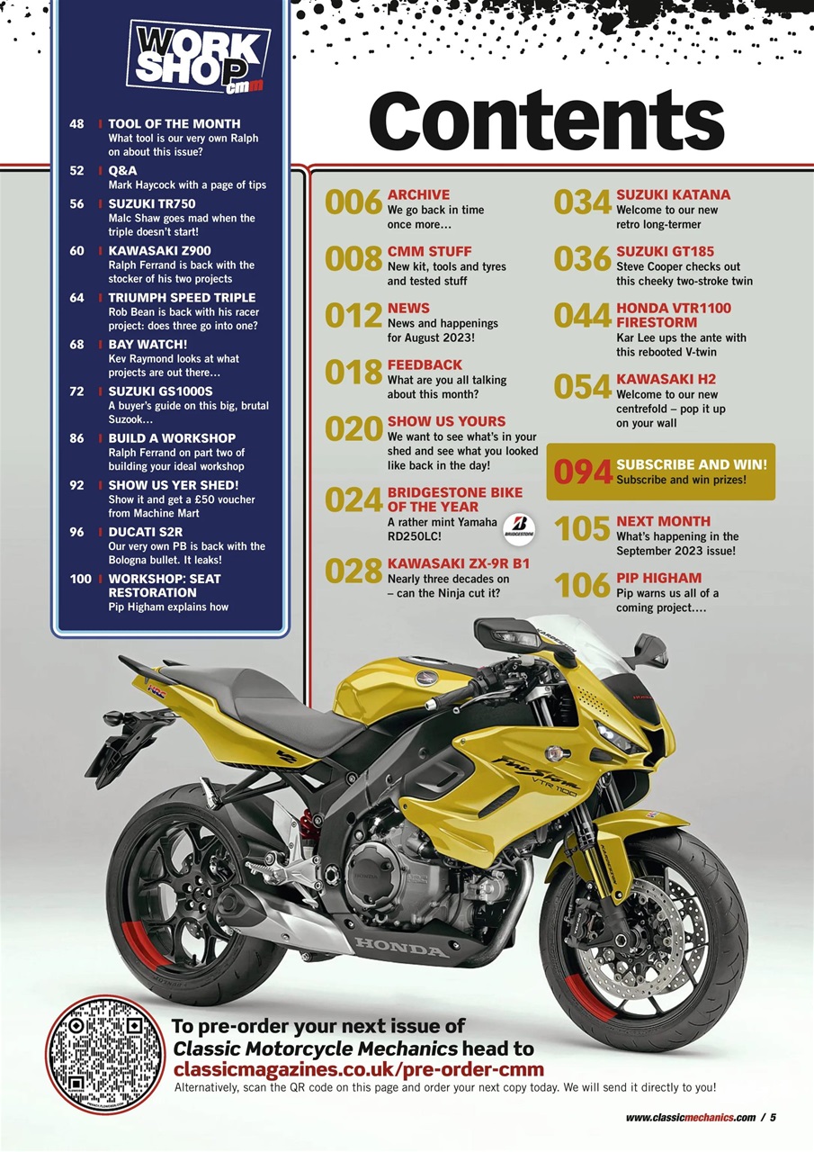 Classic Motorcycle Mechanics Preview Pages