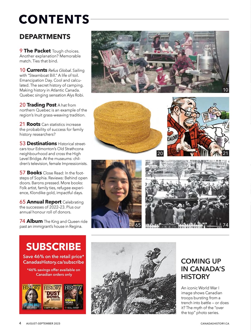Canada's History Preview Pages