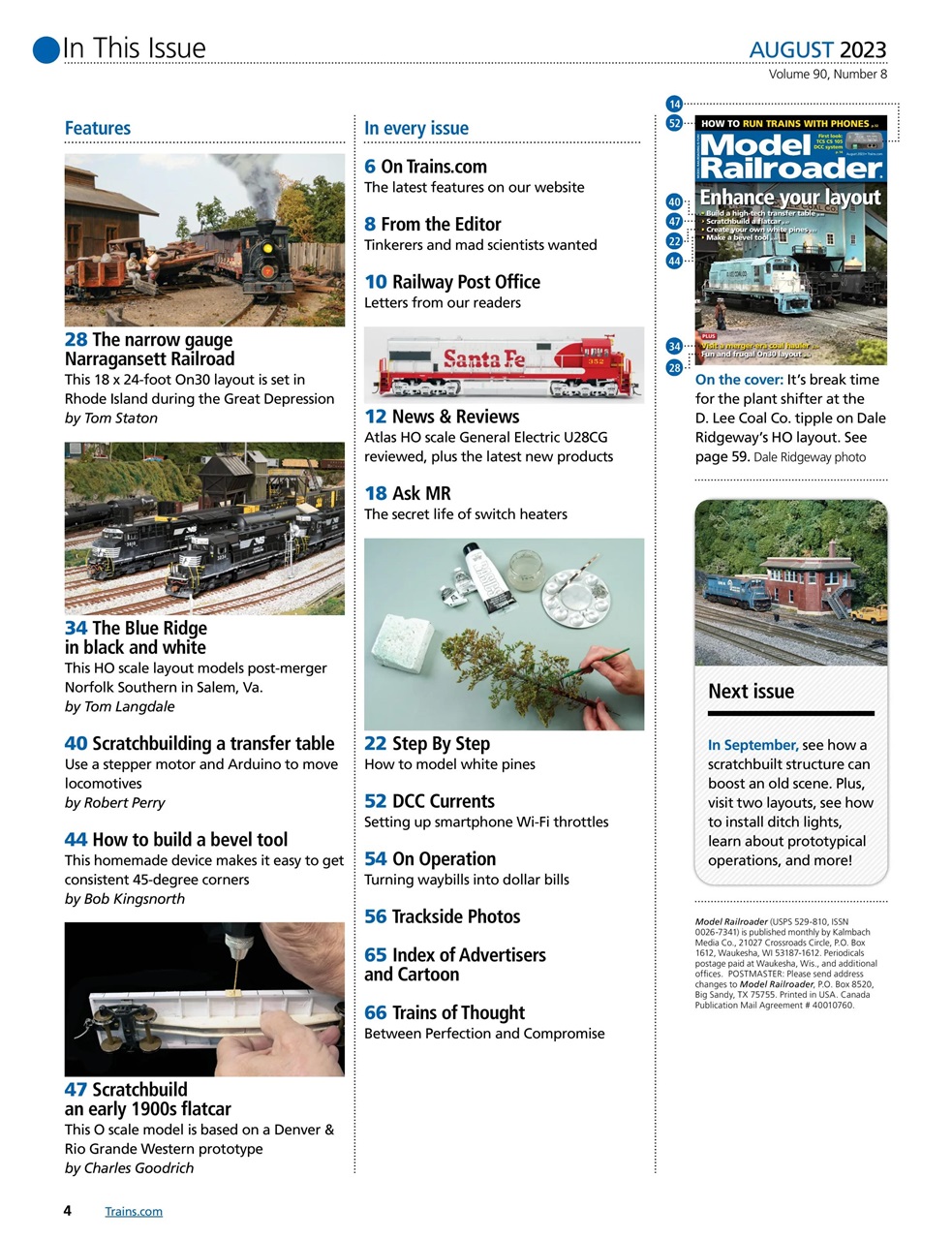 Model Railroader Preview Pages