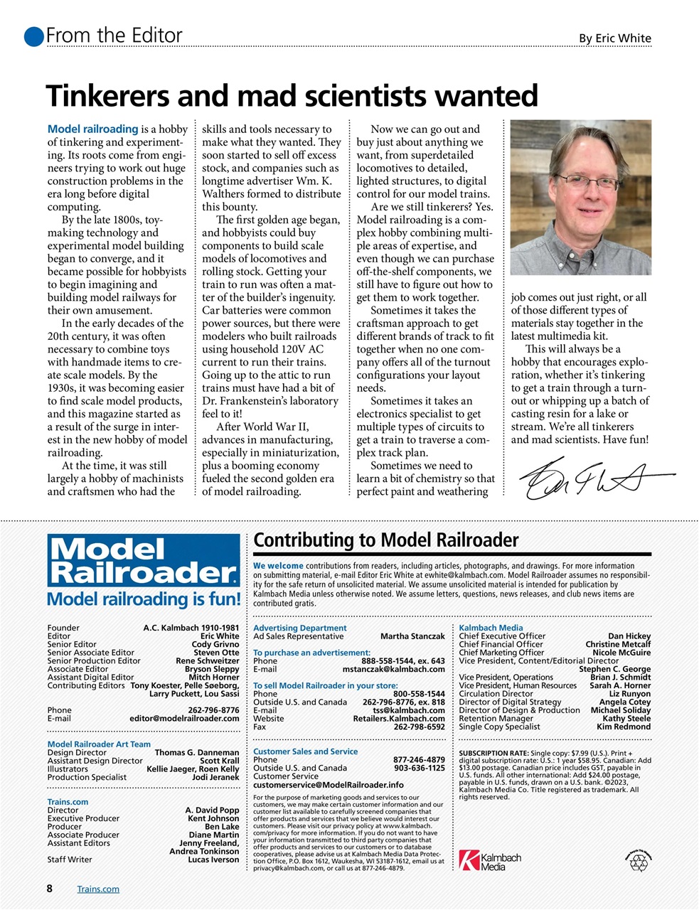 Model Railroader Preview Pages