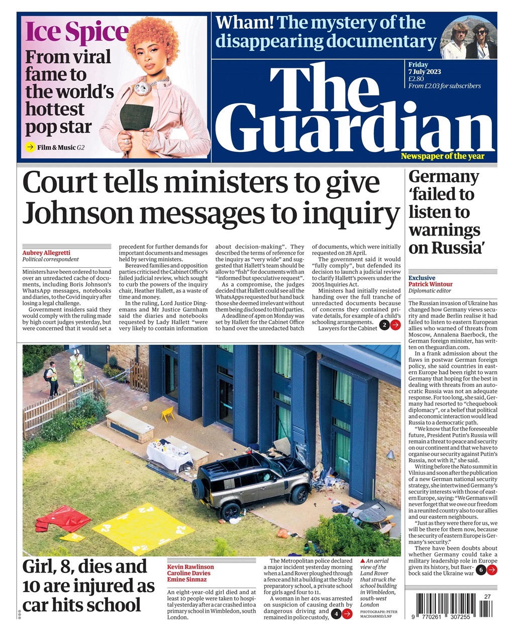 The Guardian Newspaper Preview Pages