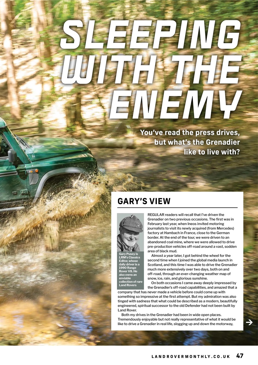 Land Rover Monthly Preview Pages