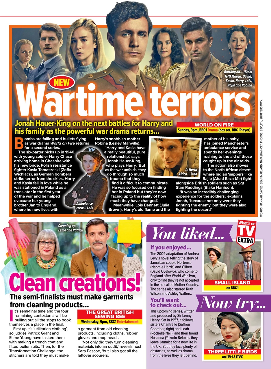 What's on TV Preview Pages