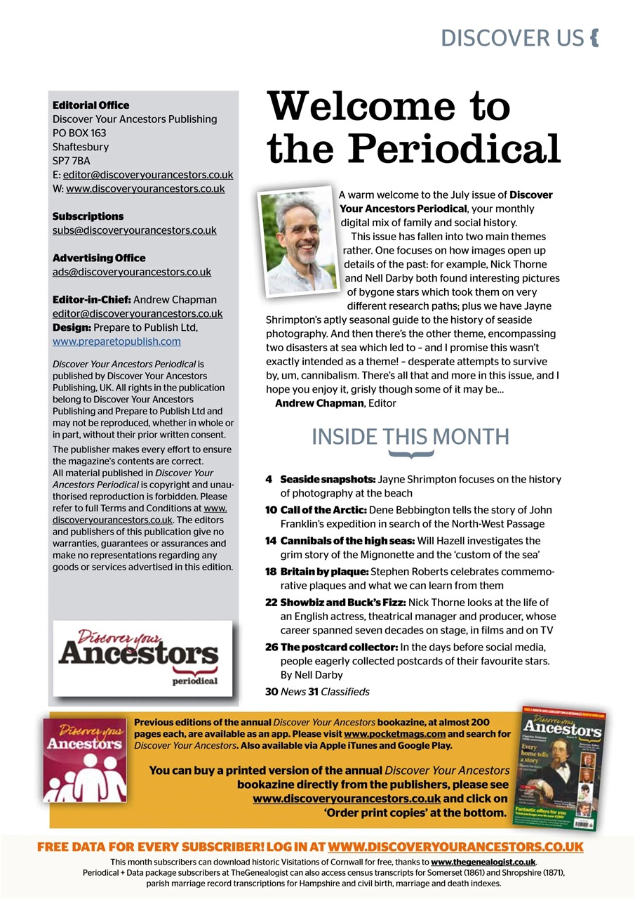 Discover Your Ancestors Preview Pages