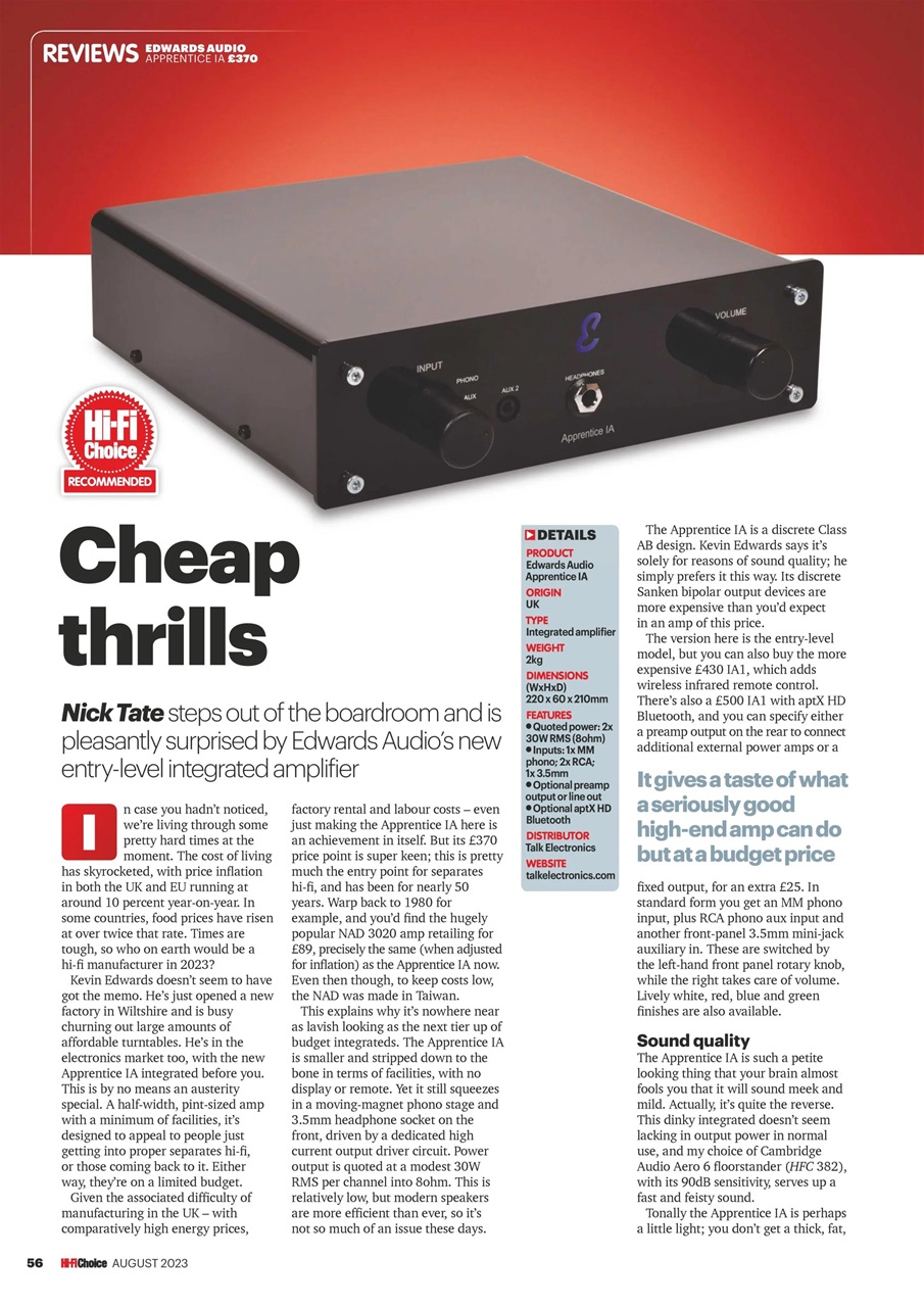 Hi-Fi Choice Preview Pages