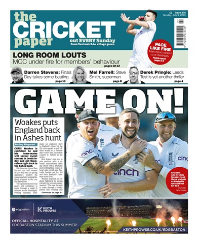 The Cricket Paper issue 09-07-2023