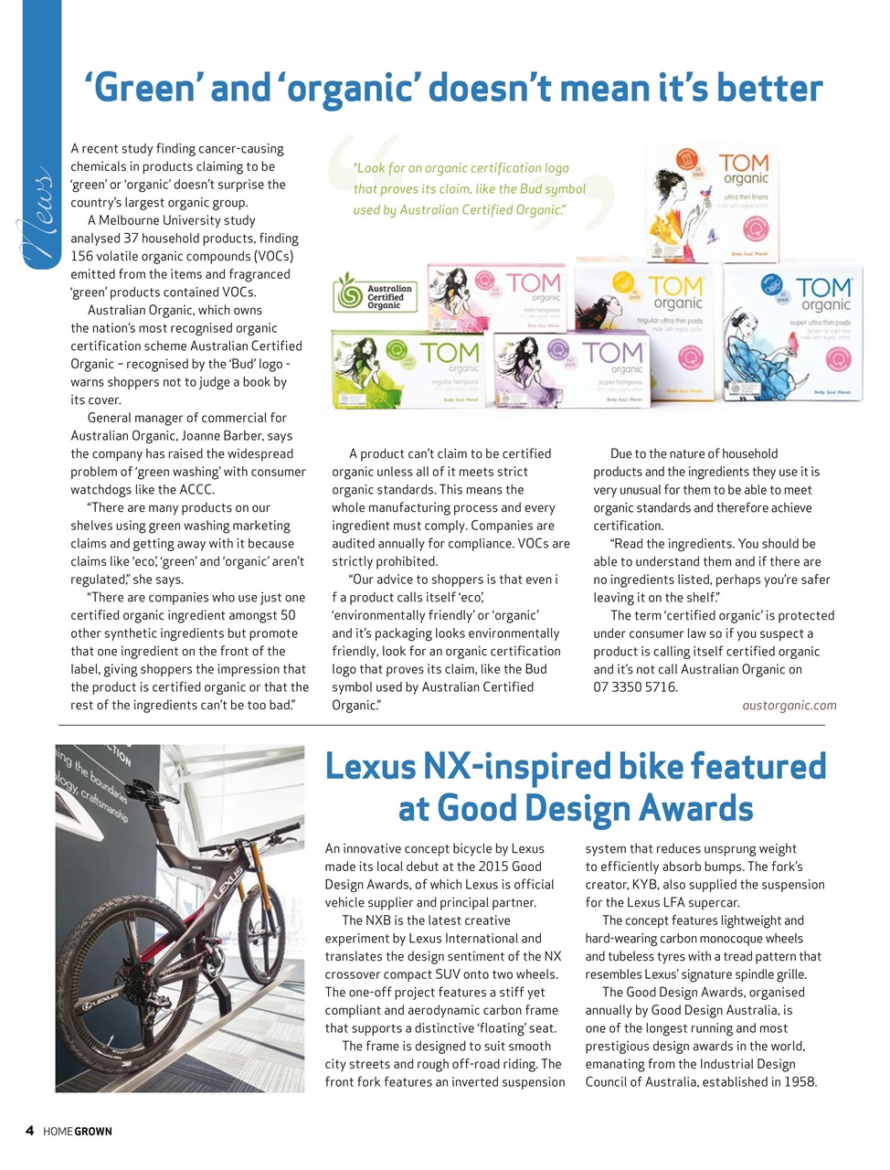 HomeGrown Preview Pages