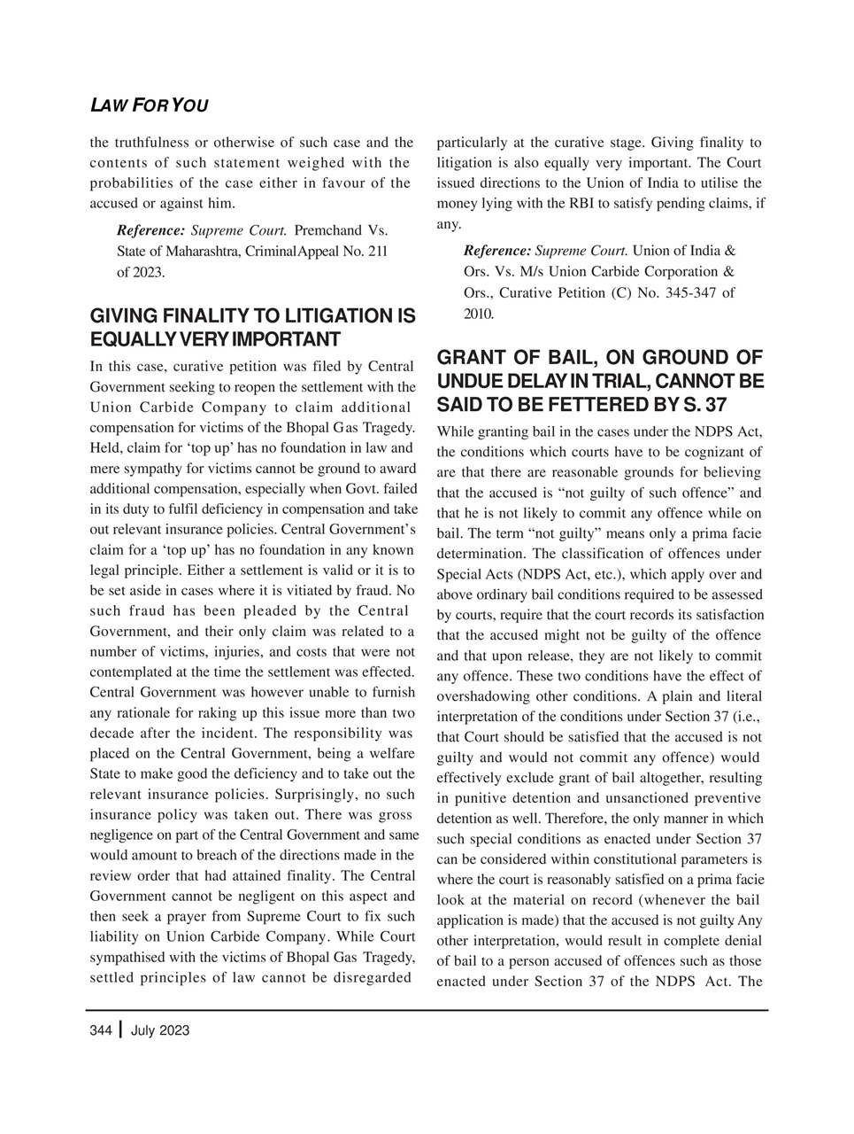 Lawteller – A Legal Awareness Magazine Preview Pages