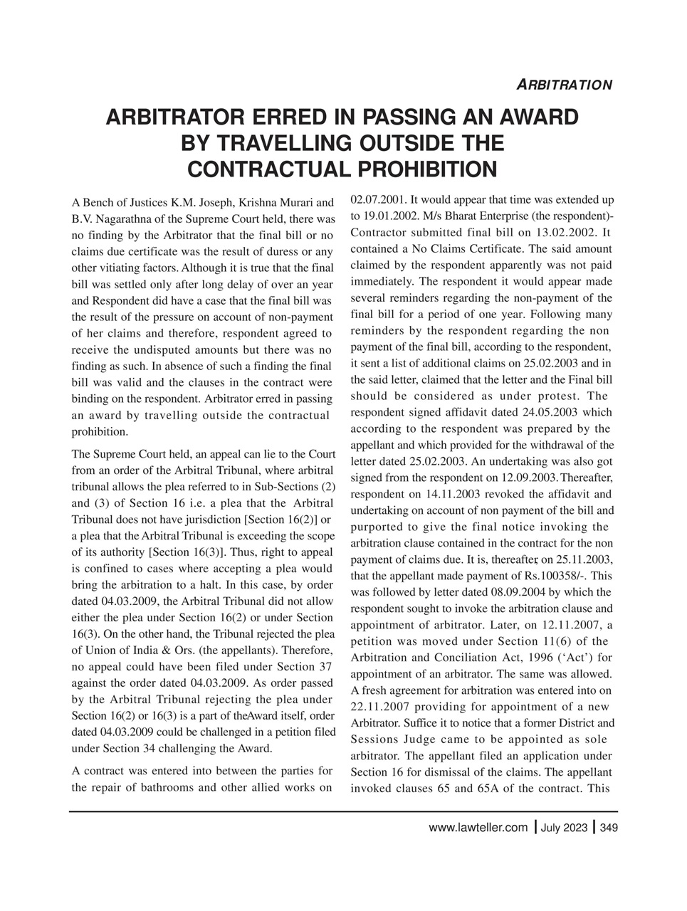 Lawteller – A Legal Awareness Magazine Preview Pages