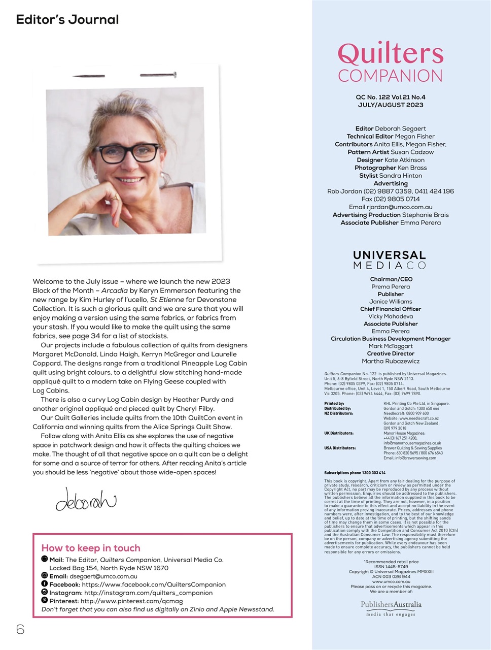 Quilters Companion Preview Pages