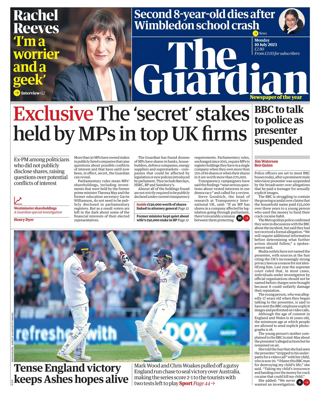 The Guardian Newspaper Preview Pages