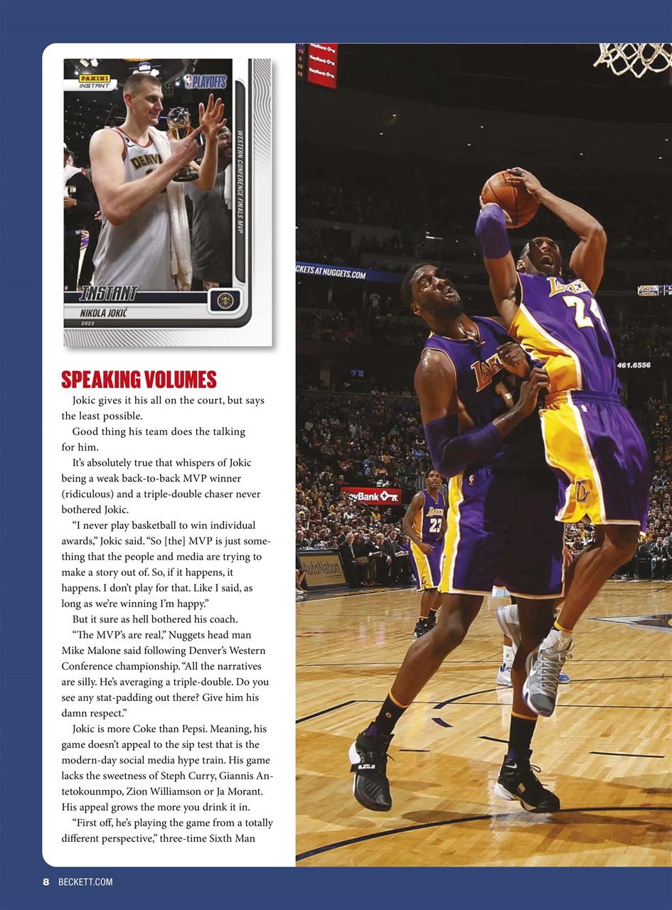 Beckett Basketball Magazine Preview Pages