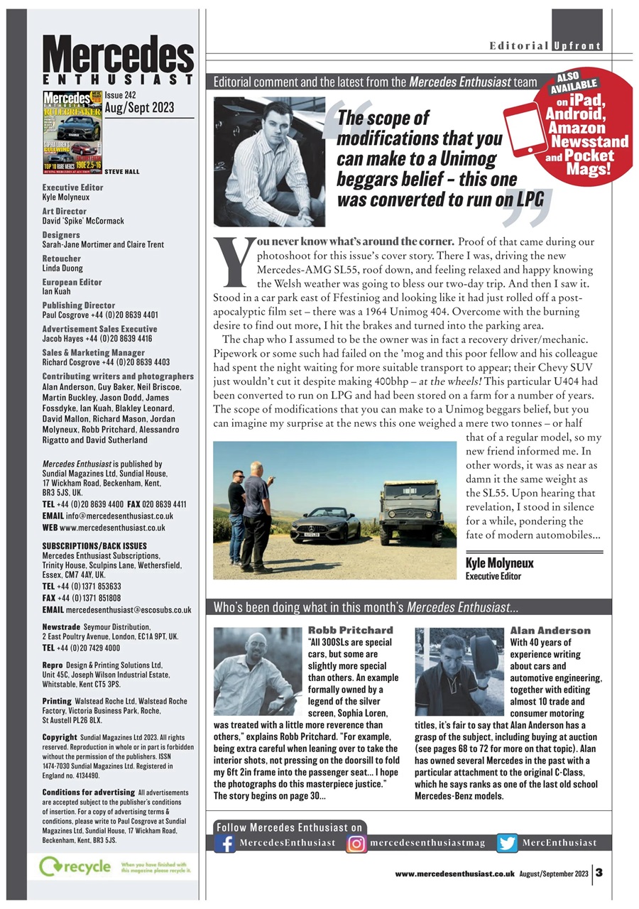 Mercedes Enthusiast Preview Pages