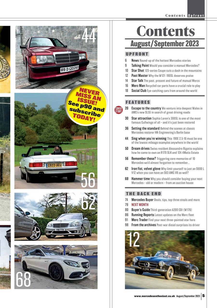 Mercedes Enthusiast Preview Pages