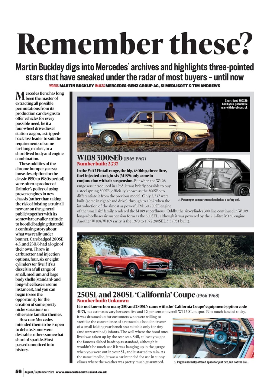 Mercedes Enthusiast Preview Pages