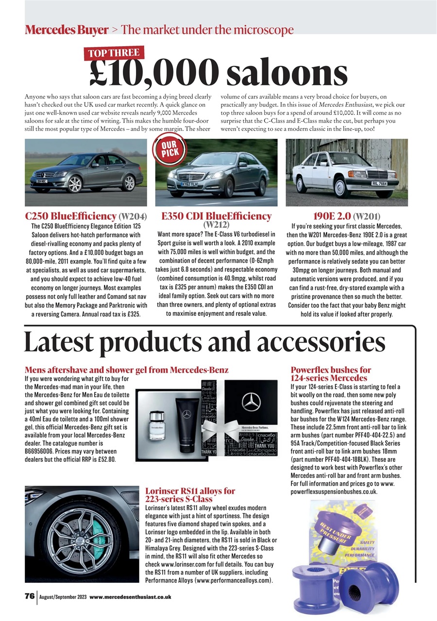 Mercedes Enthusiast Preview Pages
