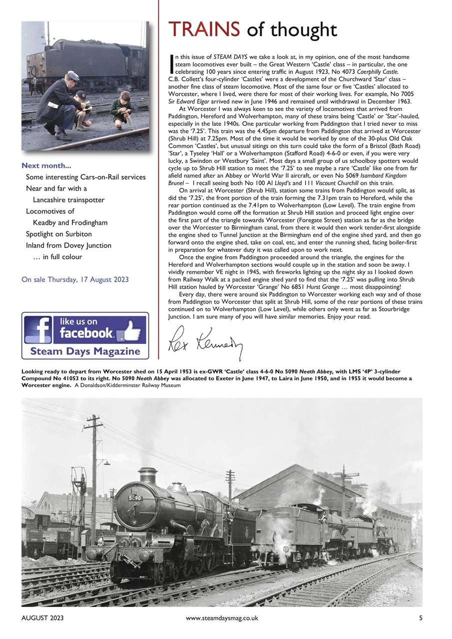 Steam Days Preview Pages