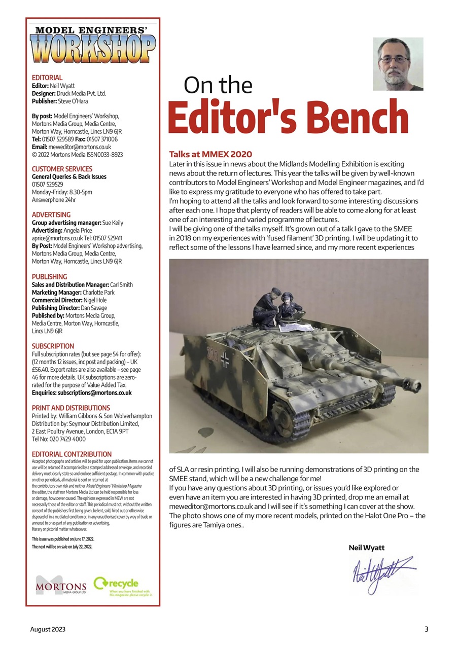 Model Engineer & Workshop Magazine Preview Pages