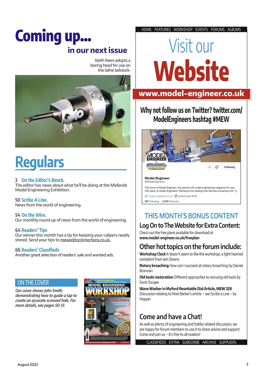 Model Engineer & Workshop Magazine Preview Pages