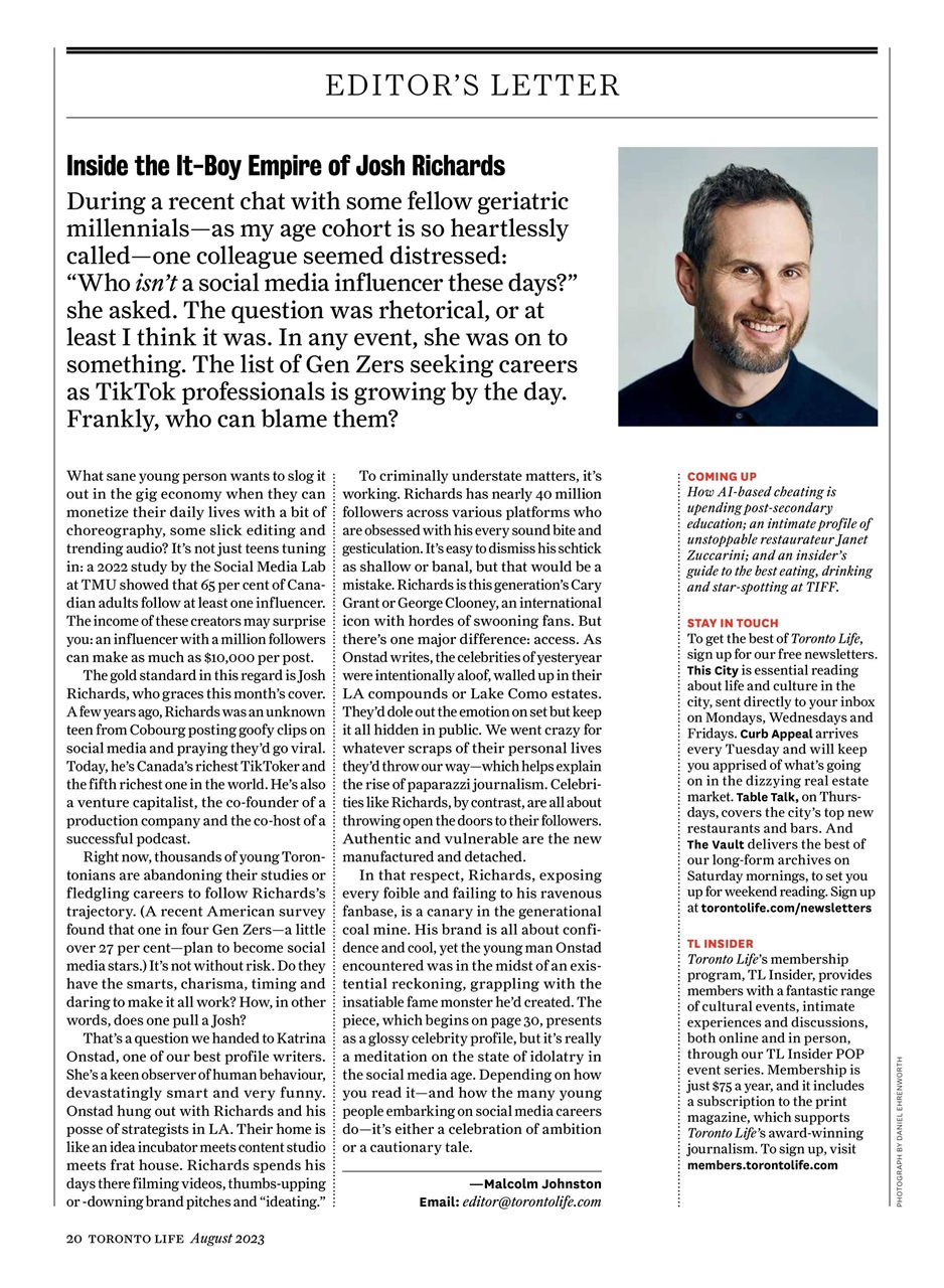 Toronto Life Preview Pages