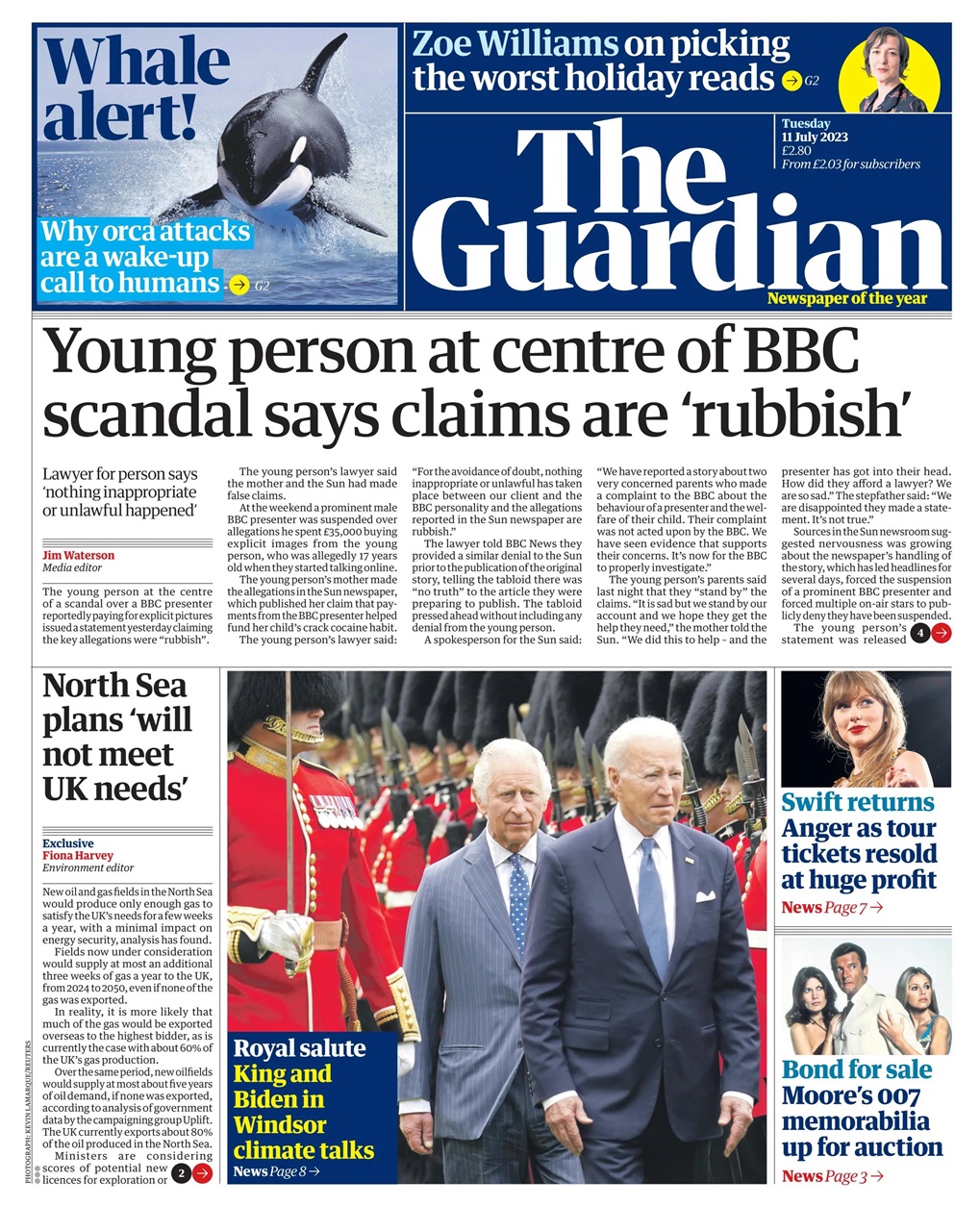 The Guardian Newspaper Preview Pages