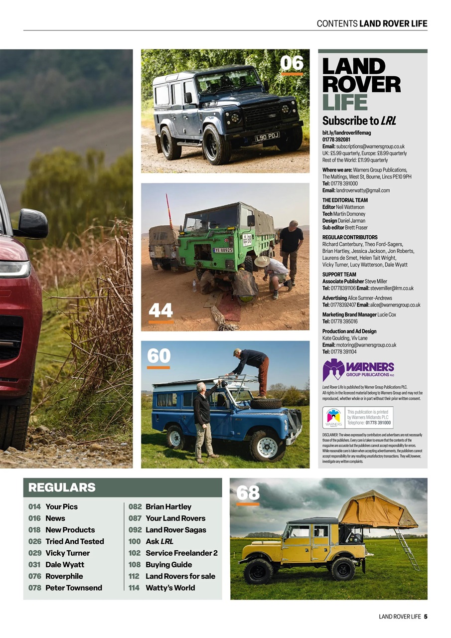 Land Rover Life Preview Pages