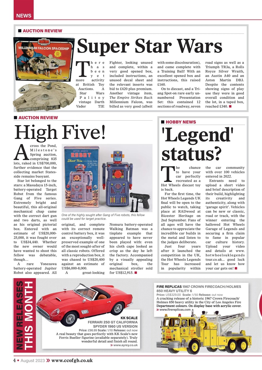Collectors Gazette Preview Pages