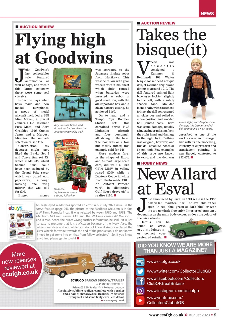 Collectors Gazette Preview Pages