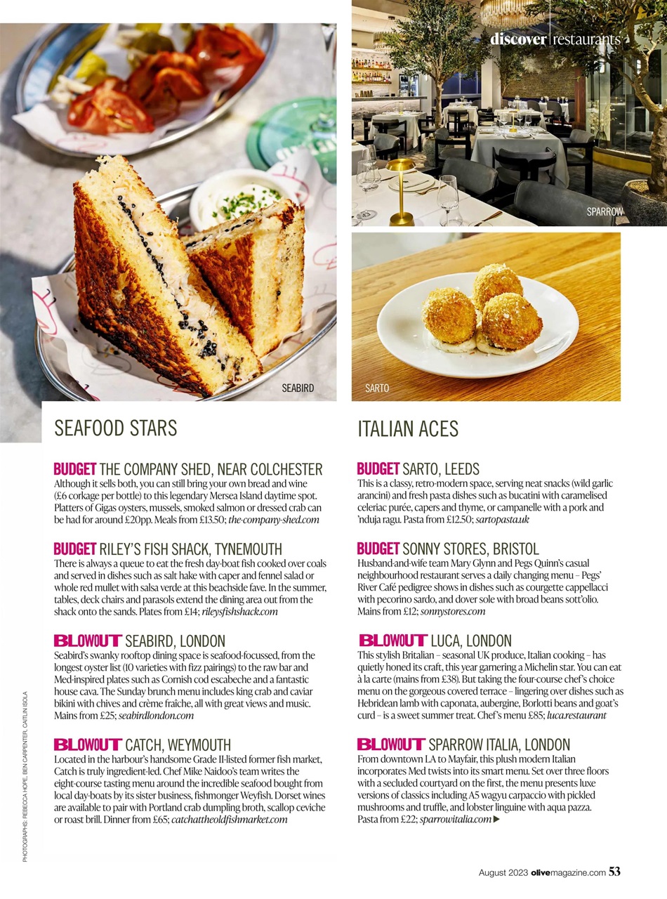 Olive Magazine Preview Pages