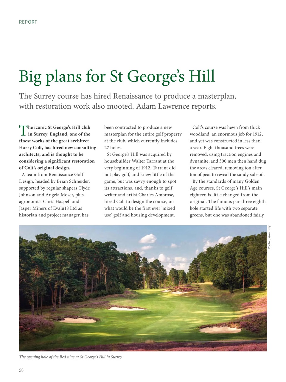 Golf Course Architecture Preview Pages