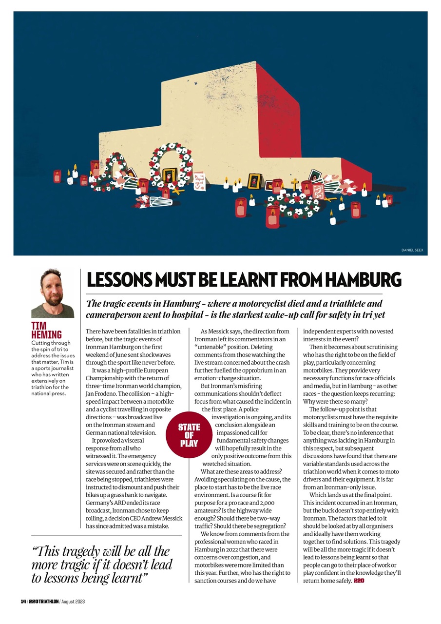 220 Triathlon Magazine Preview Pages