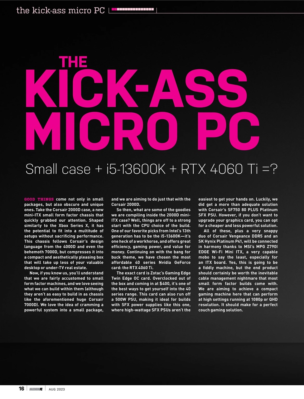 Maximum PC Preview Pages