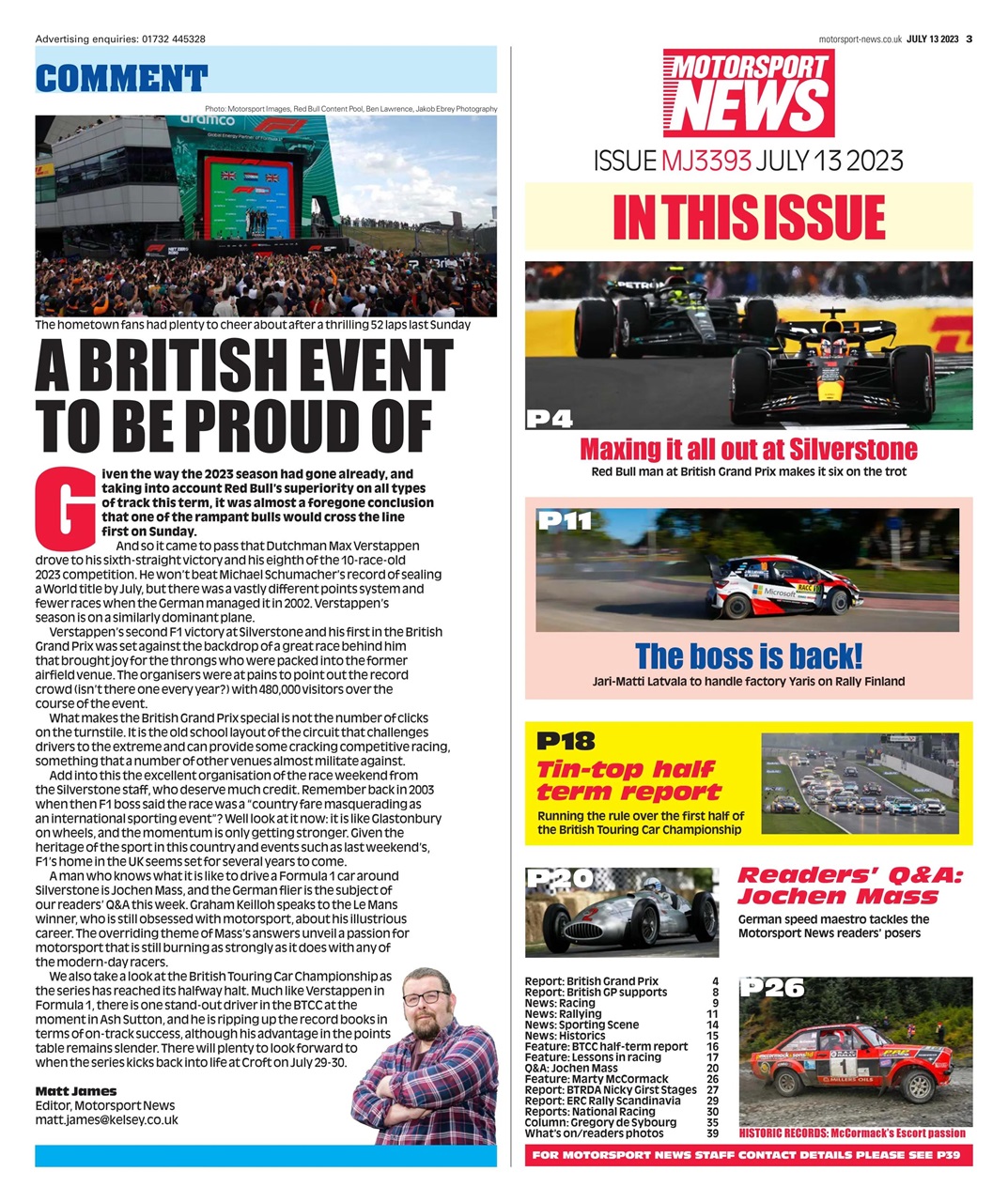 Motorsport News Preview Pages