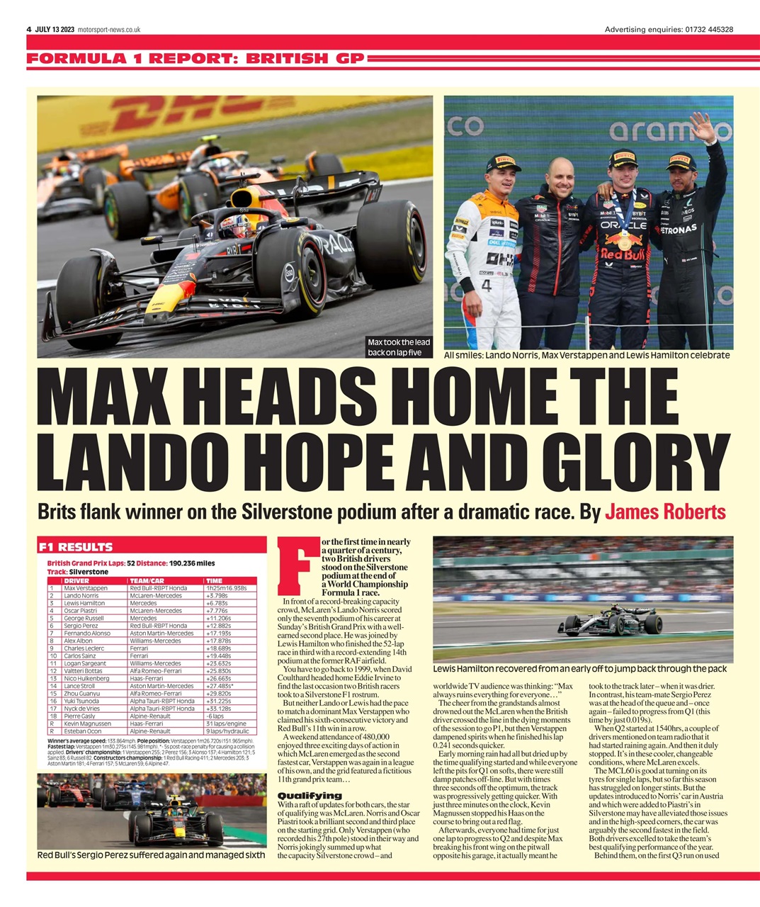 Motorsport News Preview Pages