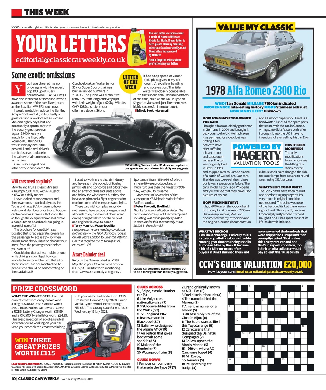 Classic Car Weekly Preview Pages