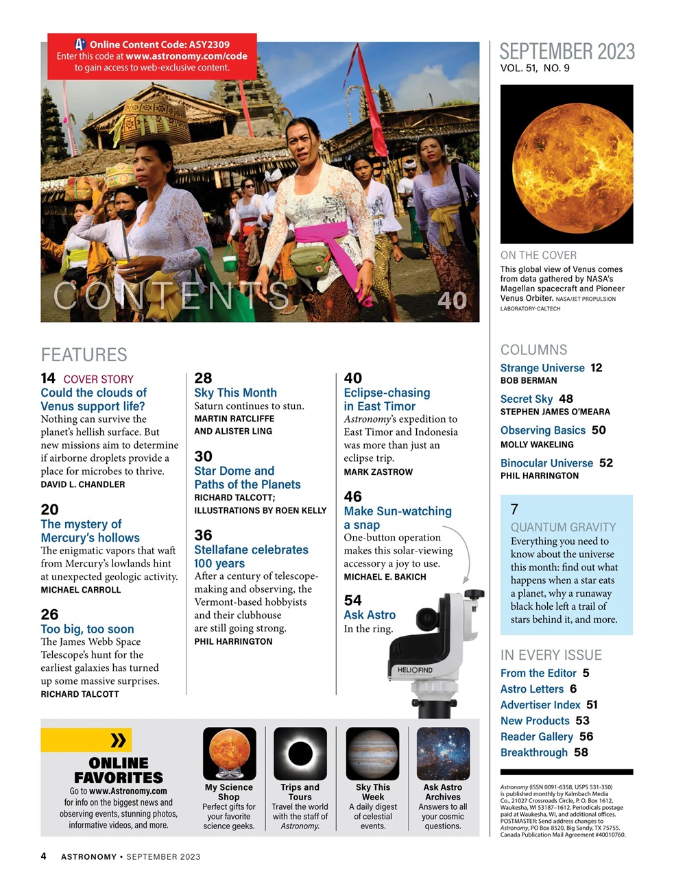 Astronomy Preview Pages