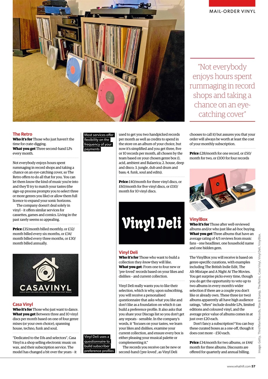 What HiFi Preview Pages