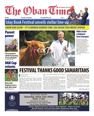 The Oban Times & Lochaber Times issue 13th July, 2023