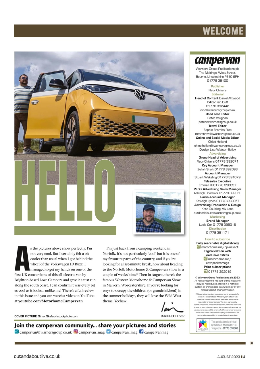Campervan Preview Pages