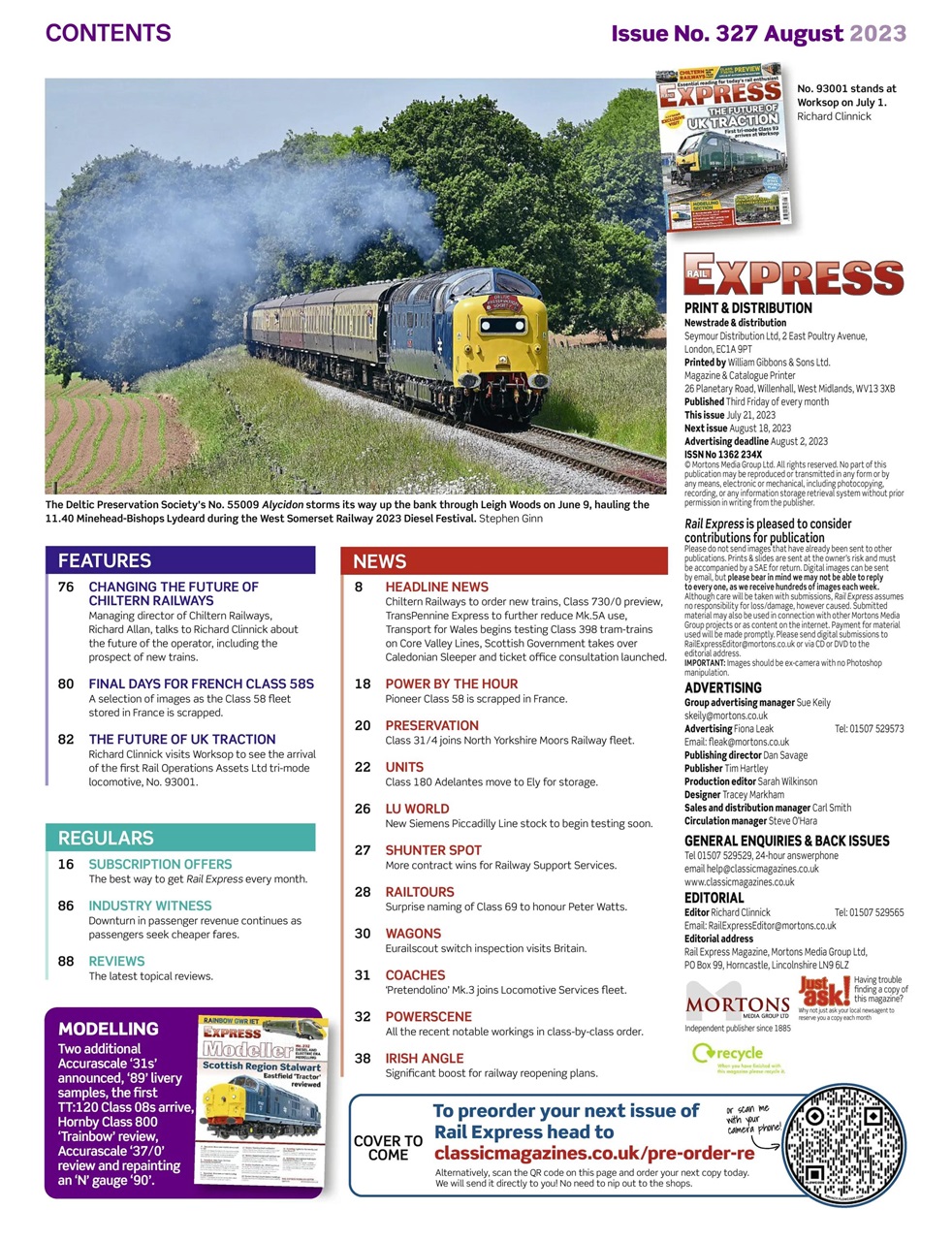 Rail Express Preview Pages
