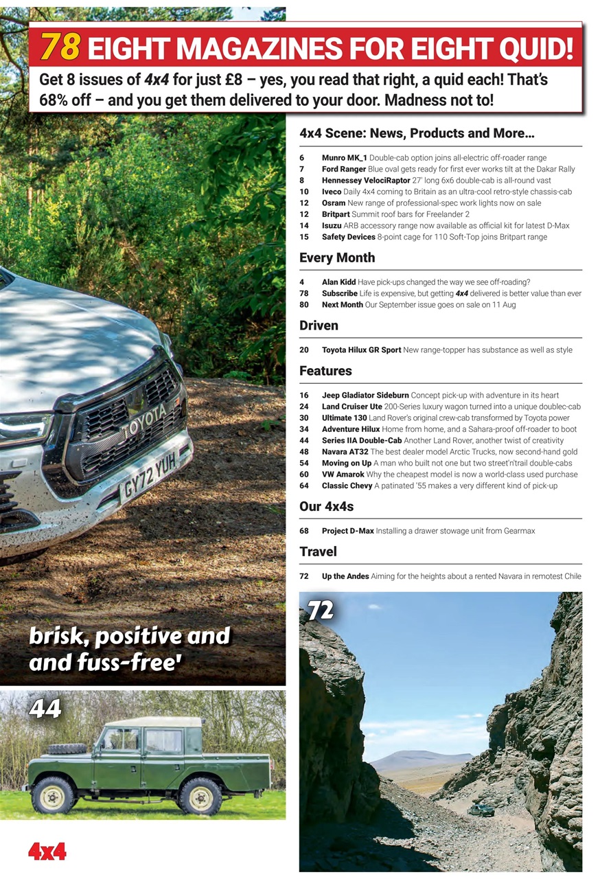 Overlander 4X4 Preview Pages