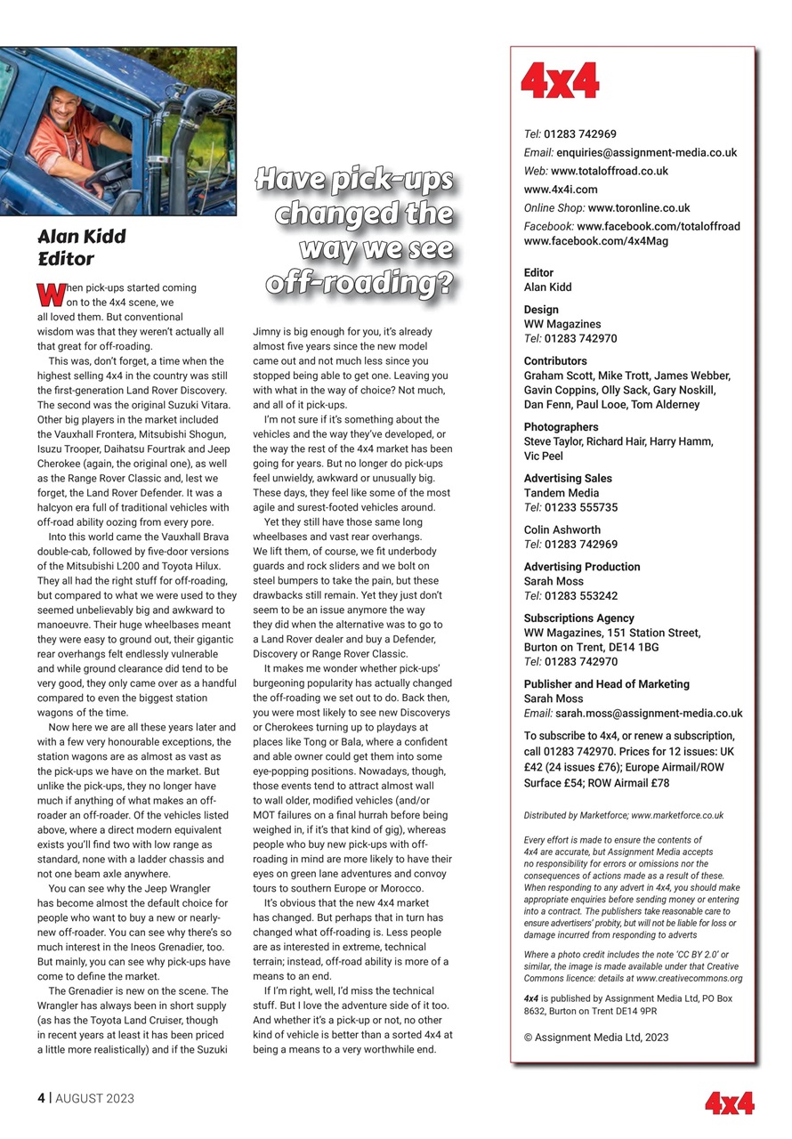 Overlander 4X4 Preview Pages