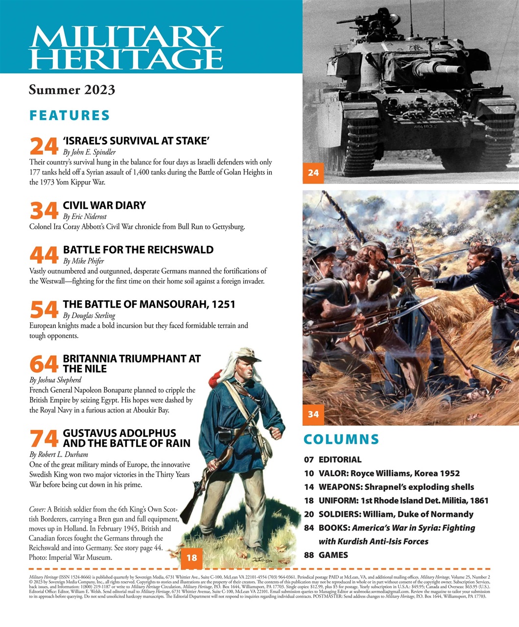 Military Heritage Preview Pages