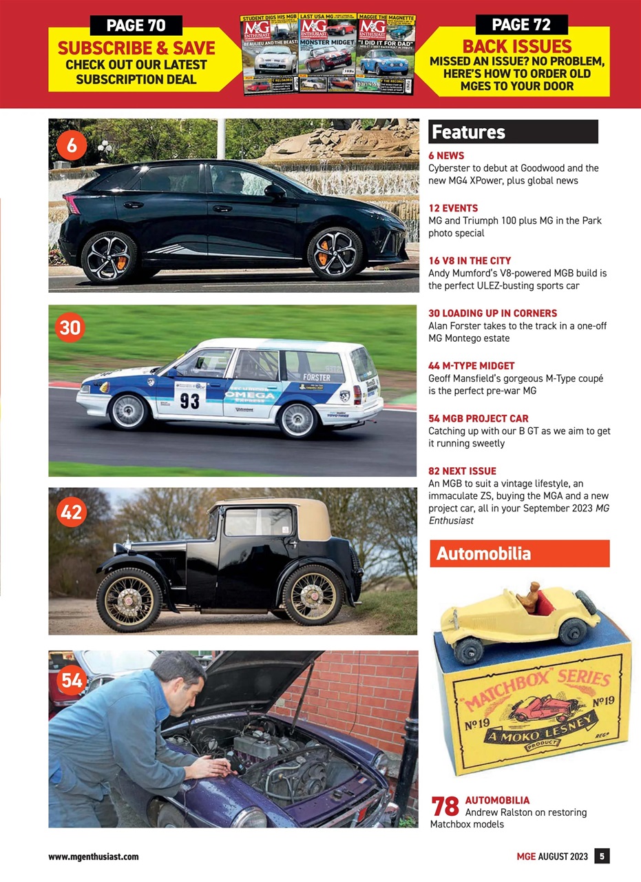 MG Enthusiast Preview Pages