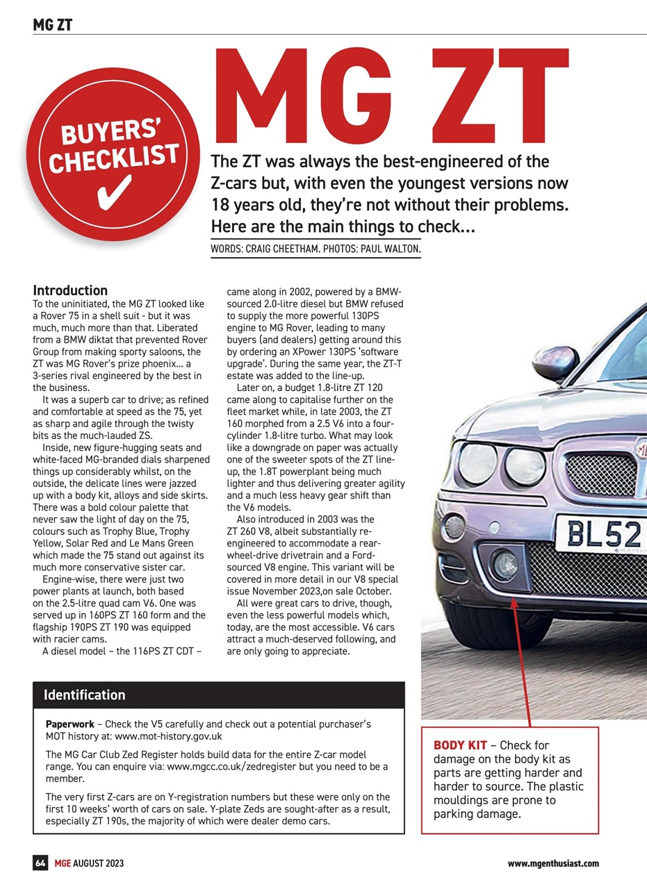 MG Enthusiast Preview Pages